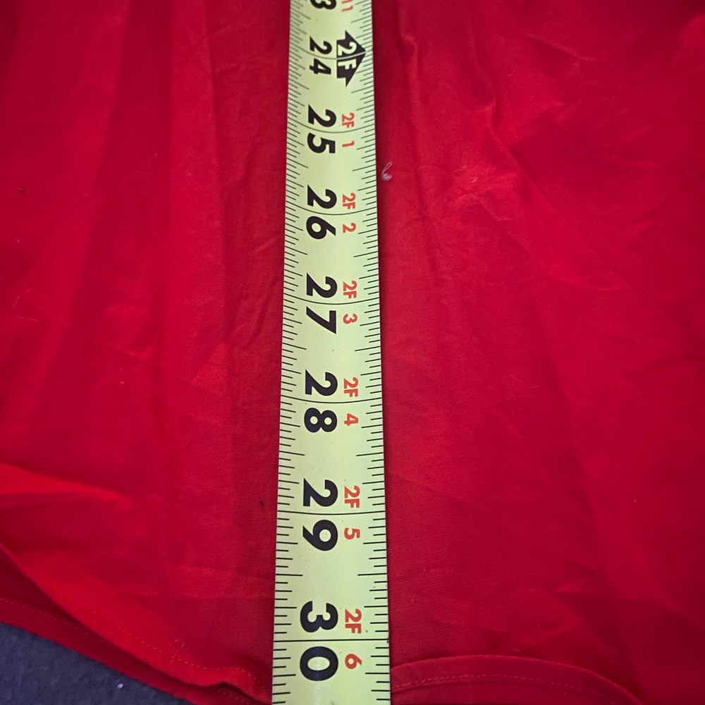 Vibrant Red Button-Up Shirt - Picture 2 of 5